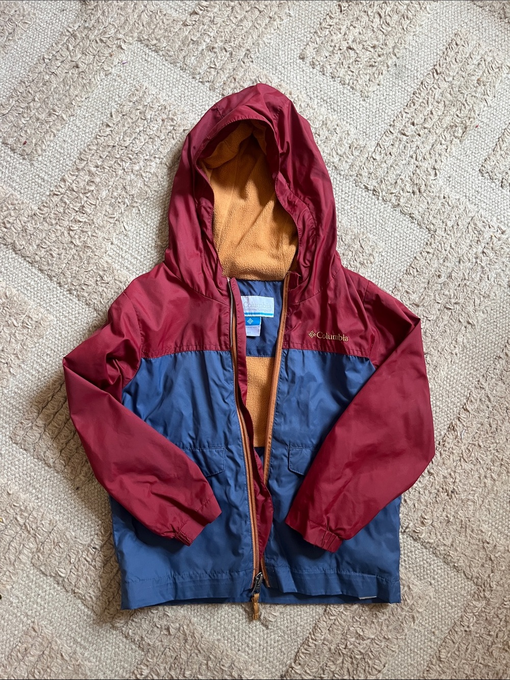 Columbia insulated rain jacket 4T